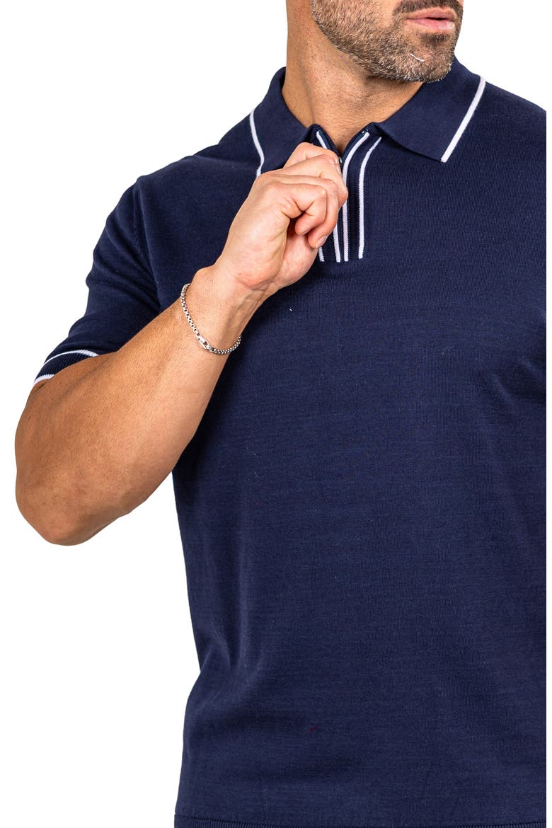 Marthy Blue Polo, Alternate, color, BLUE