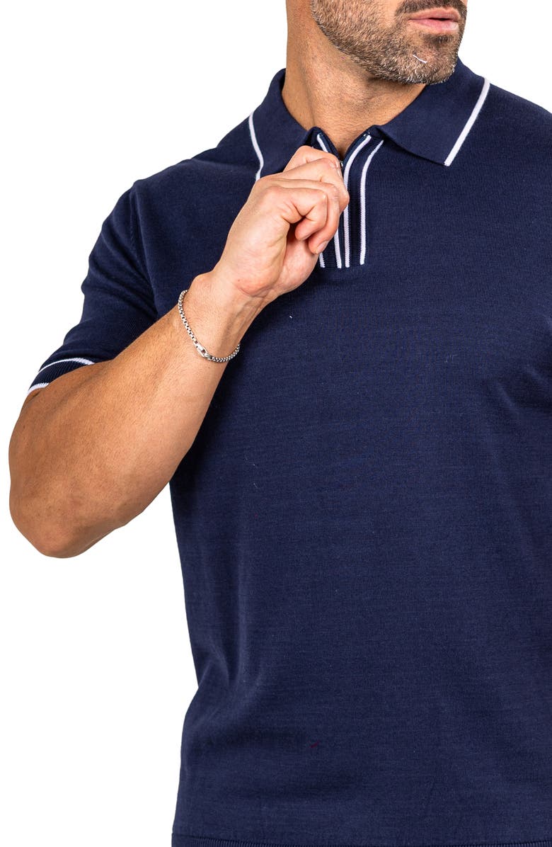 Maceoo Marthy Blue Polo, Alternate, color,