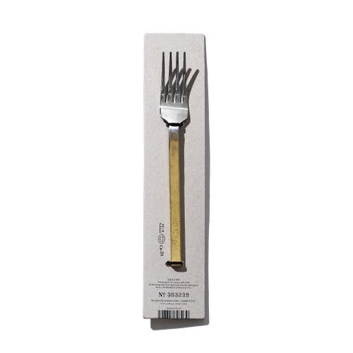 Puebco Engraved Utensils In Brass Fork