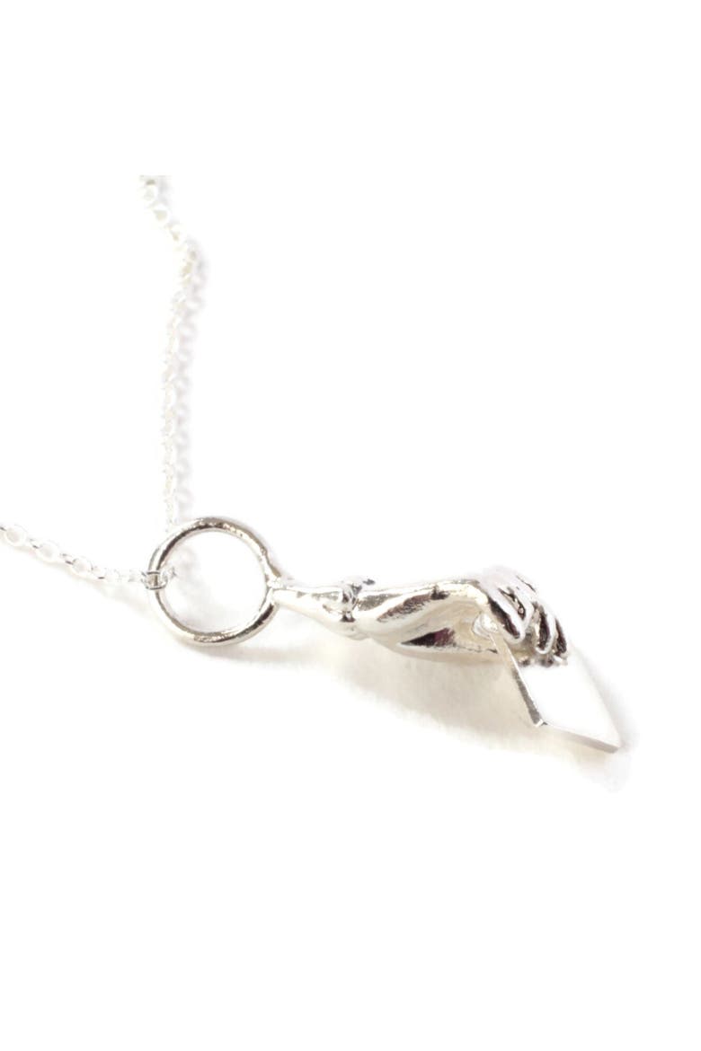 Sterling Love Letter Necklace, Alternate, color, Silver