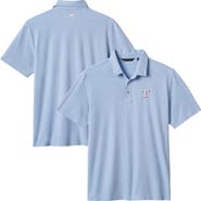 TravisMathew Men's TravisMathew Heather Blue Texas Rangers Playoff Pitch Polo