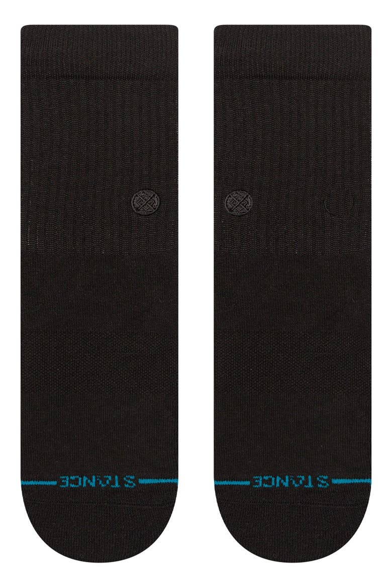 Icon Quarter Socks, Alternate, color, BLK BLACK