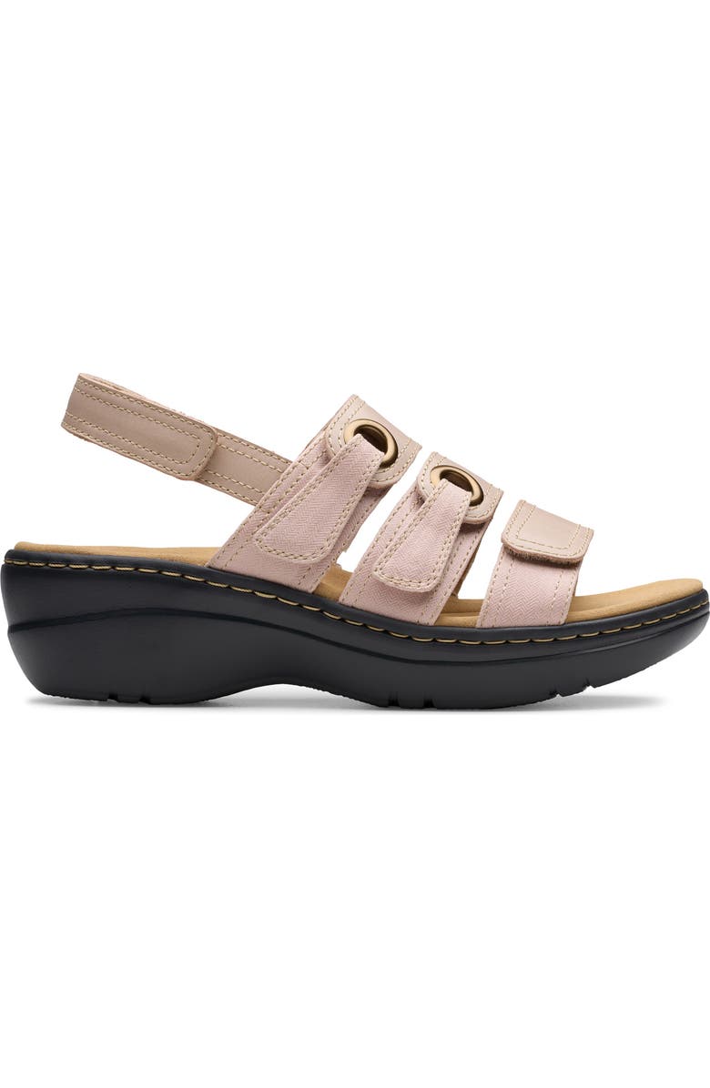 Clarks<sup>®</sup> Merliah Bali Wedge Sandal, Alternate, color, Sand Combo