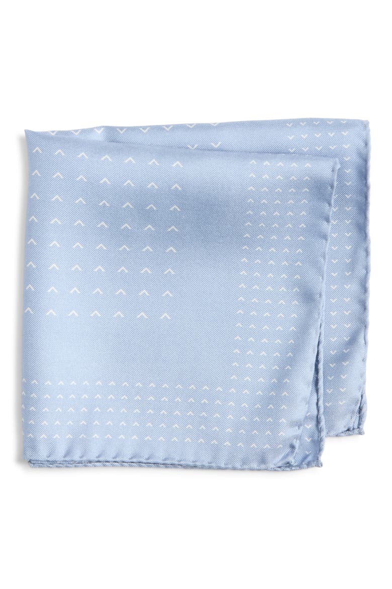 Mr. Vic Dot Pocket Square, Main, color, CHAMBRAY