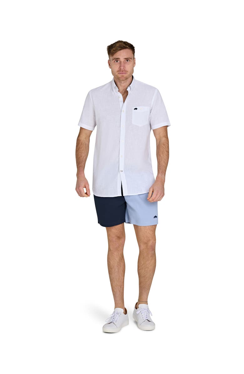 Raging Bull Harlequin Shorts, Alternate, color, Sky Blue