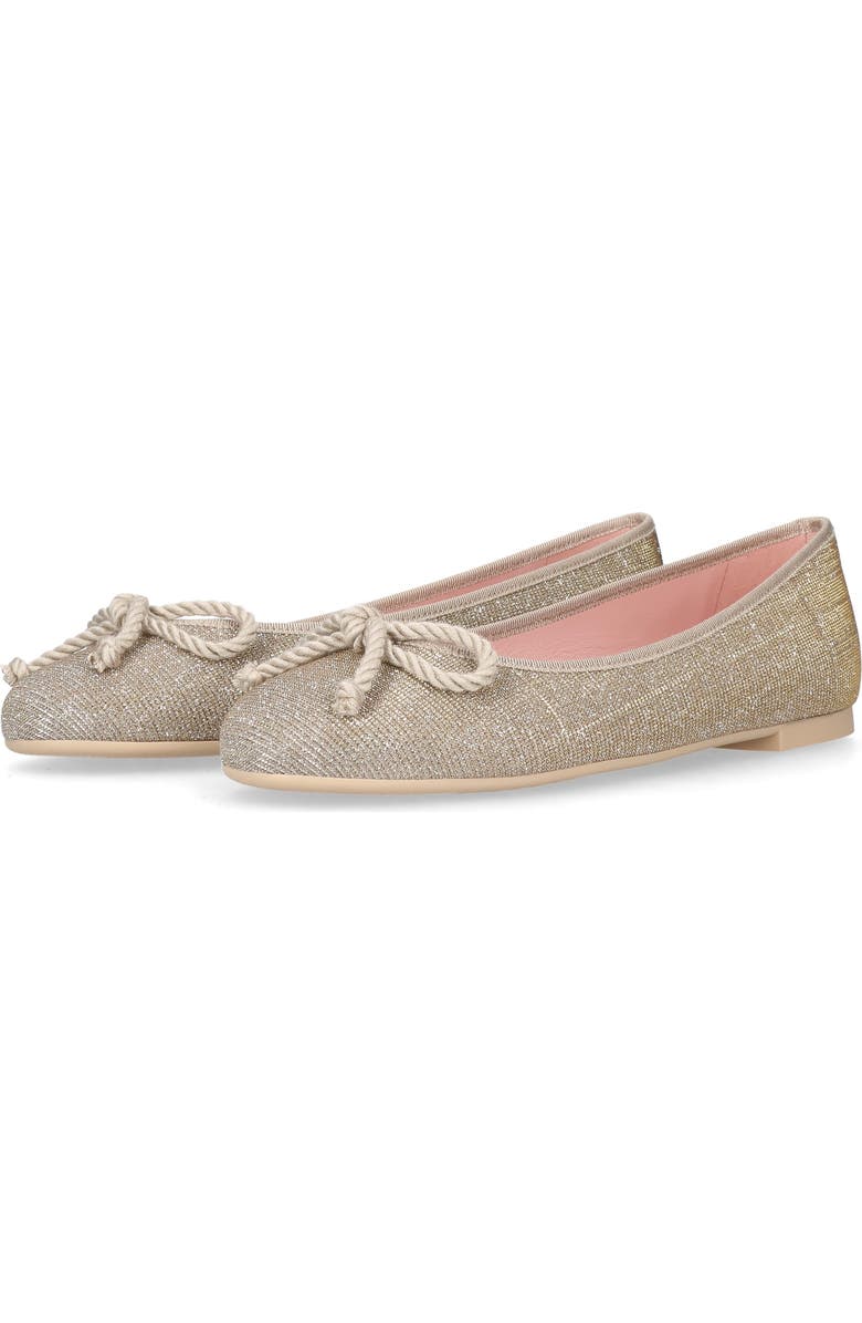 Pretty Ballerinas Round Toe Glittery Ballet Flat, Alternate, color, Gold