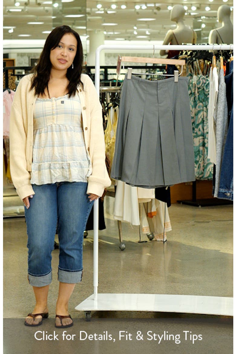 Ethel Low Rise Pleated A-Line Skirt video