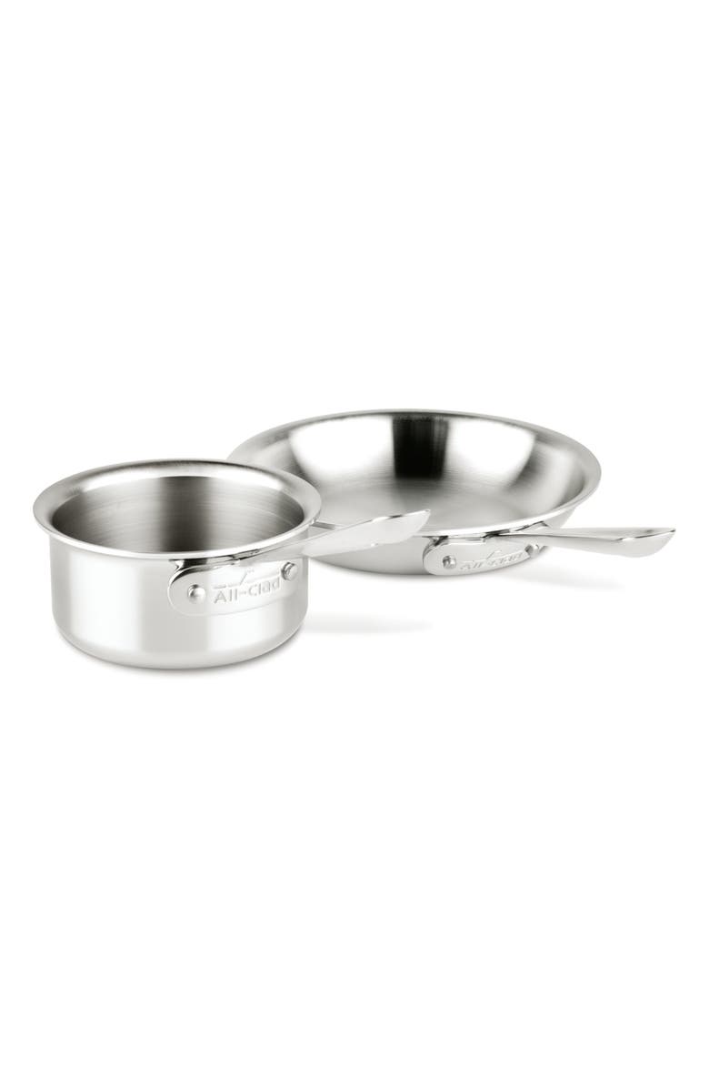 All-Clad 2-Piece D3 Stainless Steel Cookware Set, Alternate, color, 