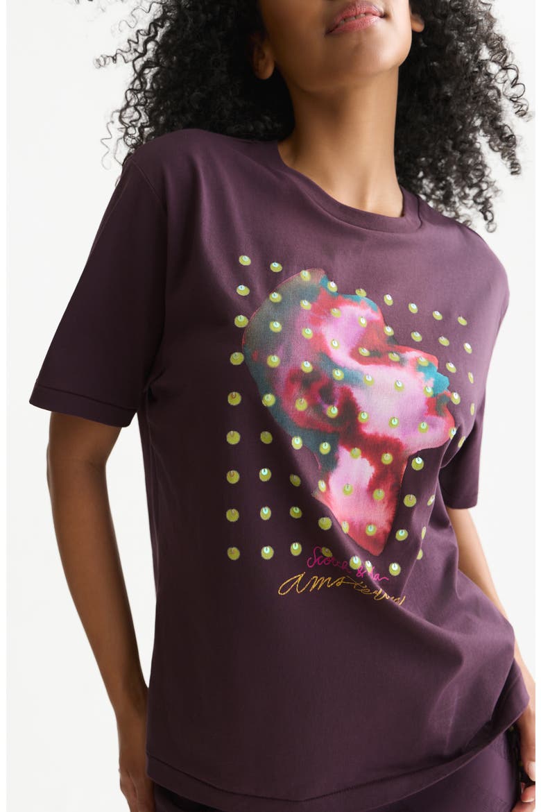 Band Artwork Graphic Tee, Alternate, color, PLUM PERFECT