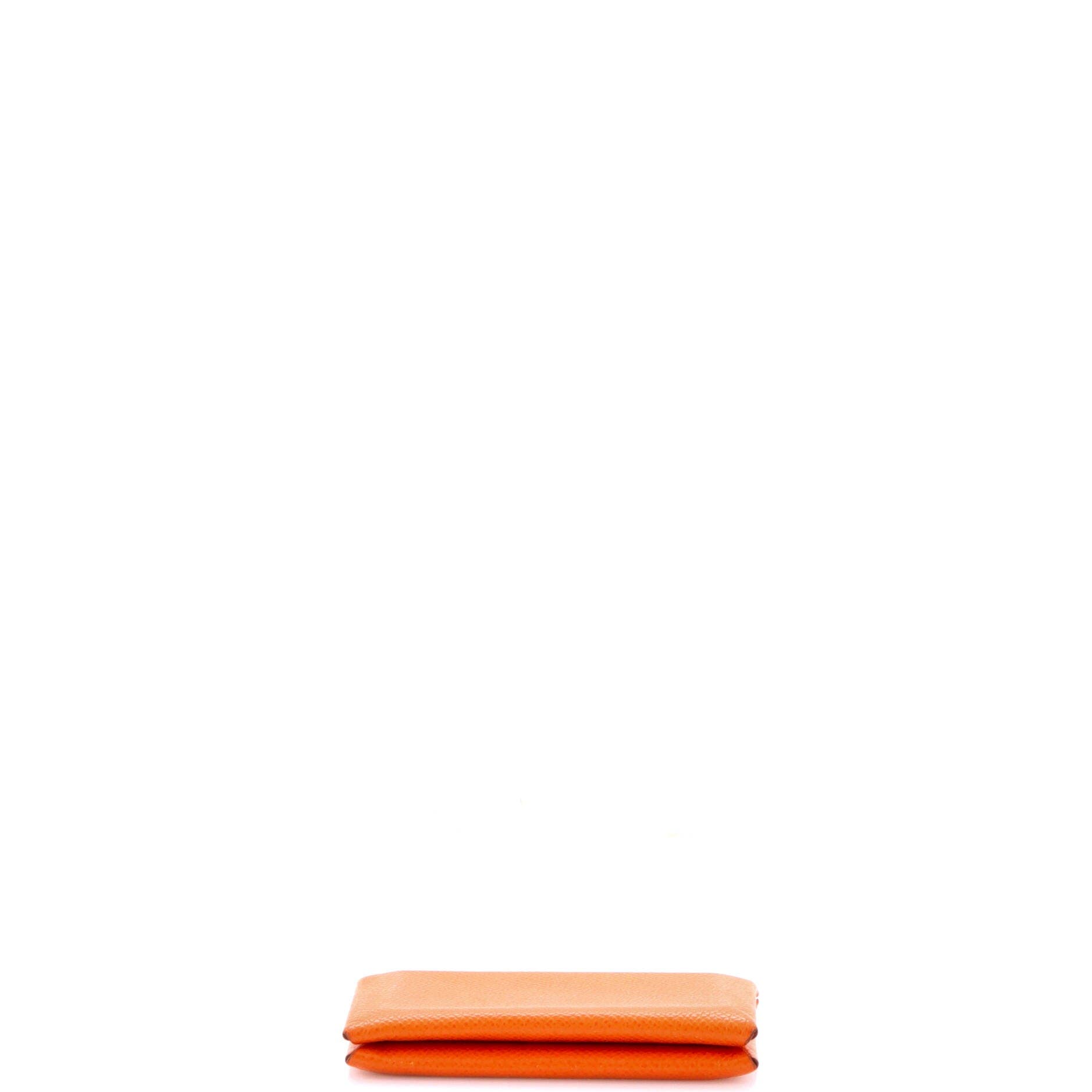 Calvi Card Holder Epsom, Alternate, color, Orange