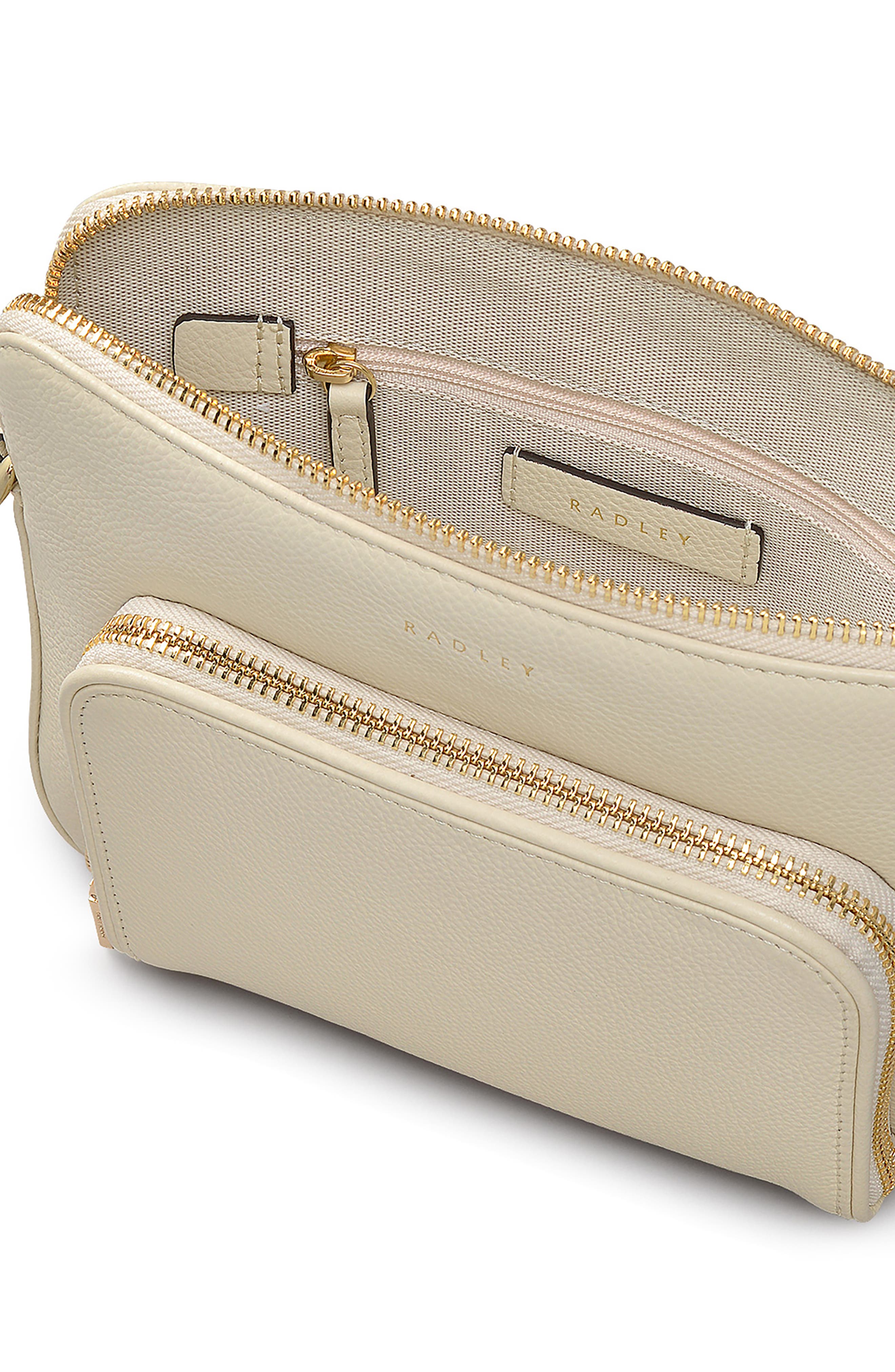 Radley Redford Close Small Ziptop Crossbody Bag, Alternate, color, Chalk