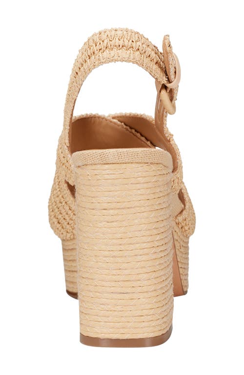 Marc Fisher Ltd Caddy Platform Sandal In Neutral