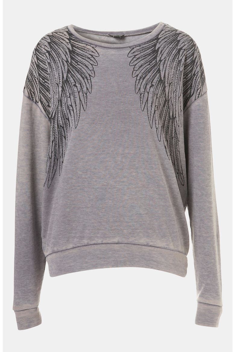 Wing Sweatshirt, Main, color, GREY