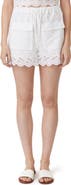 Habitual Embroidered Eyelet Cotton Cargo Shorts