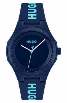 BOSS Lit For Him Rubber Strap Watch, 42mm