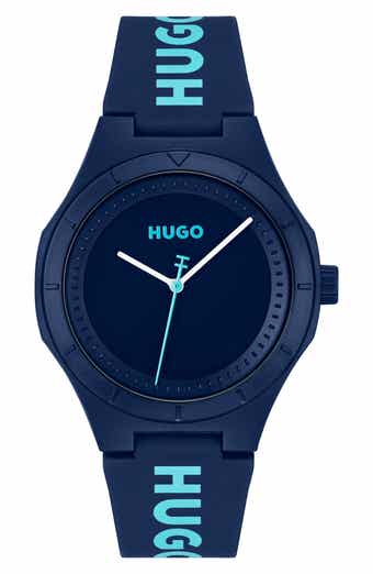 BOSS Lit For Him Rubber Strap Watch, 42mm