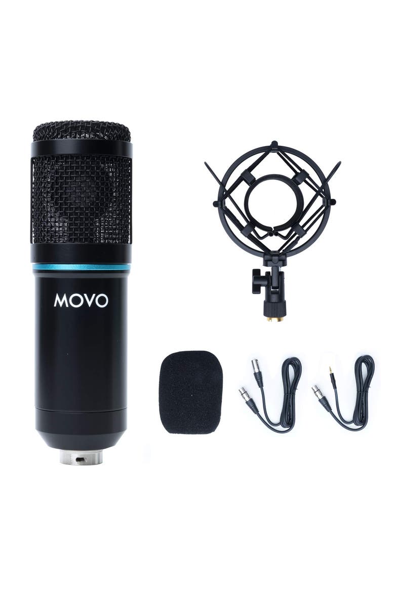 PC-M6 Universal Cardioid Condenser Podcast Microphone with XLR and 3.5mm, Main, color, Black