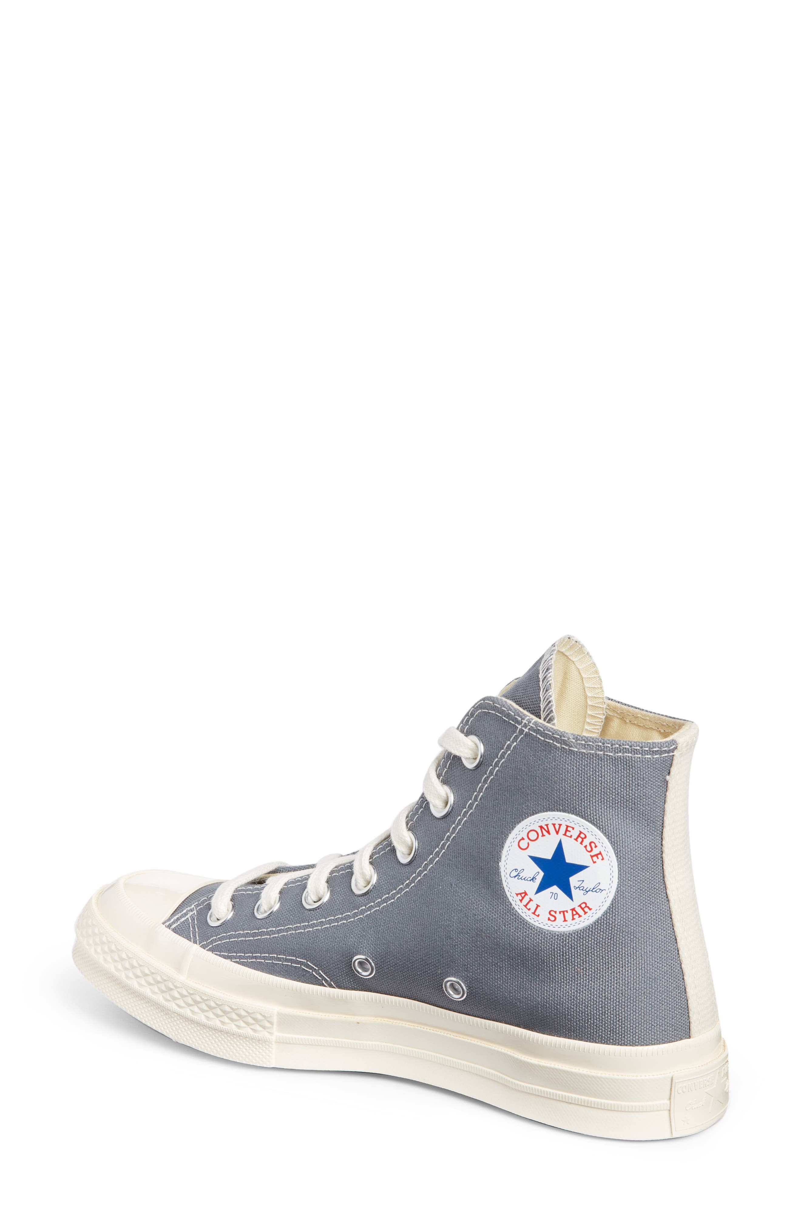 x Converse Chuck Taylor® Hidden Heart High Top Sneaker, Alternate, color, GREY