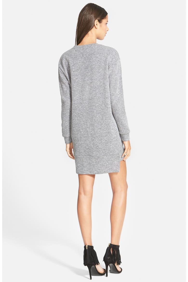 Sweatshirt Tunic Dress, Alternate, color, GREY MARL