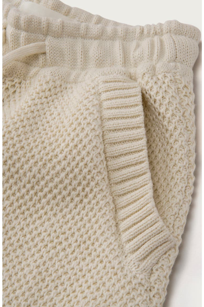 Kids' Knit Cotton Shorts, Alternate, color, BONE