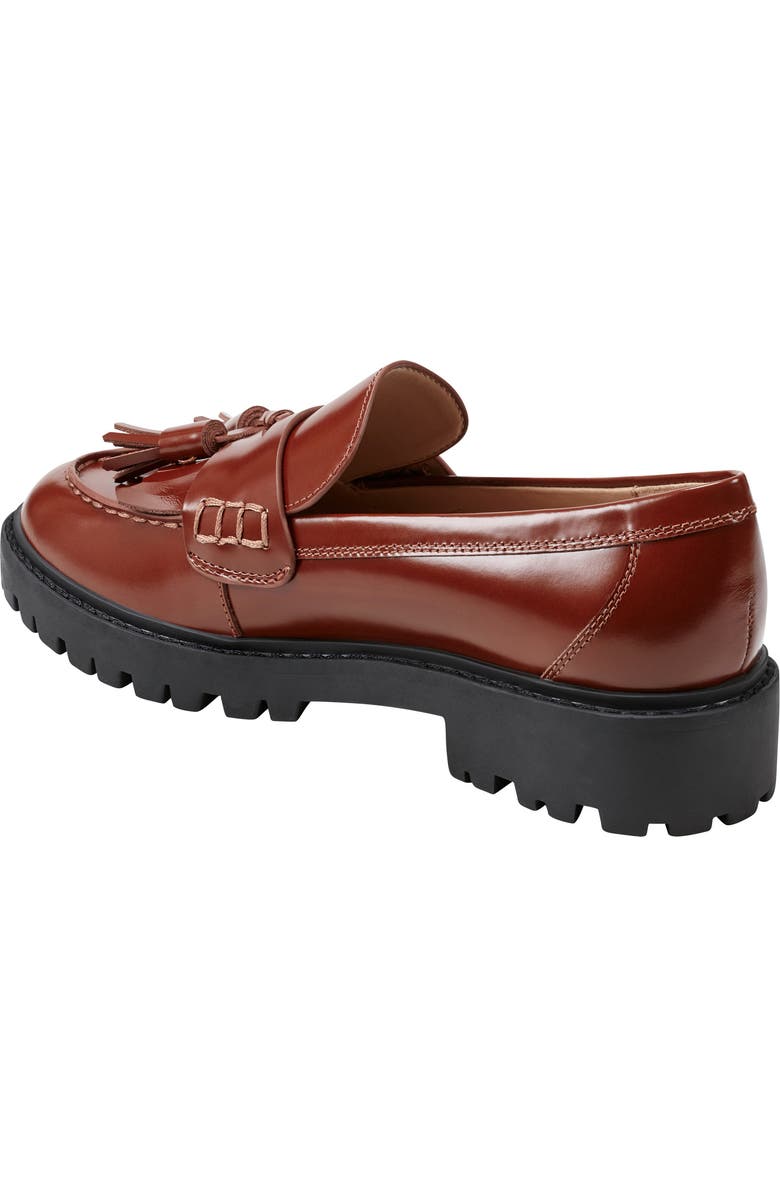 Marc Fisher LTD Ozzie Kiltie Lug Loafer, Alternate, color, Medium Brown