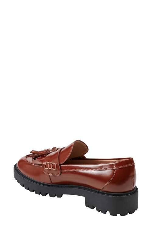 Marc Fisher Ltd Women's Ozzie Slip-on Lug-sole Casual Loafers In Medium Brown