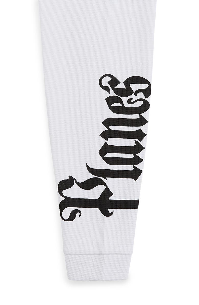 PAPER PLANES Old English Layered Look Graphic T-Shirt, Alternate, color, Washed Black