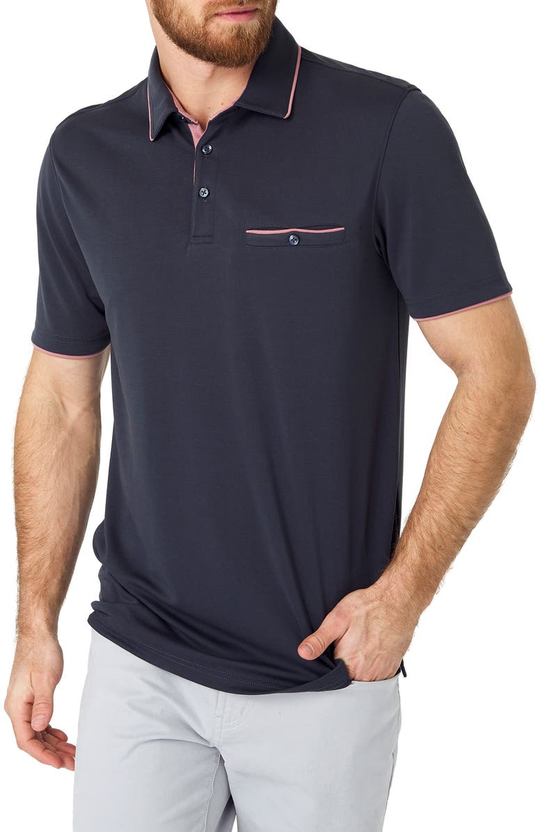 7 Diamonds Tidal Wave Pocket Polo, Main, color,