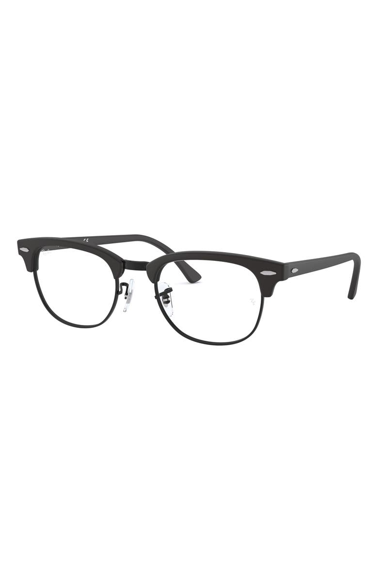 Ray-Ban 49mm Optical Glasses, Alternate, color, Matte Black
