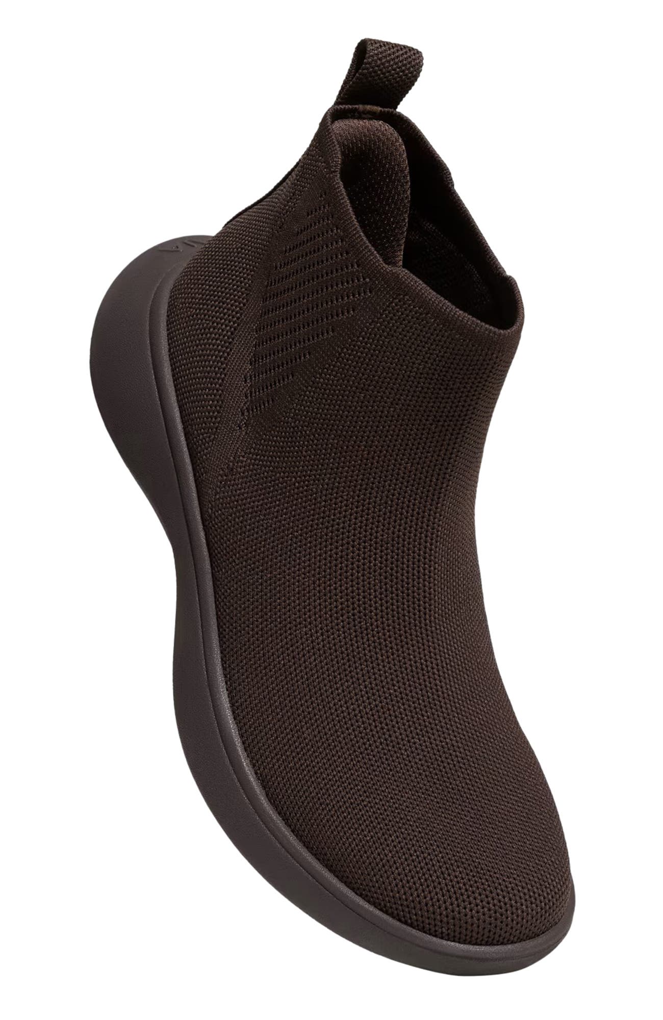 Round-Toe Slip-On Sneaker Boots, Alternate, color, Dark Chocolate