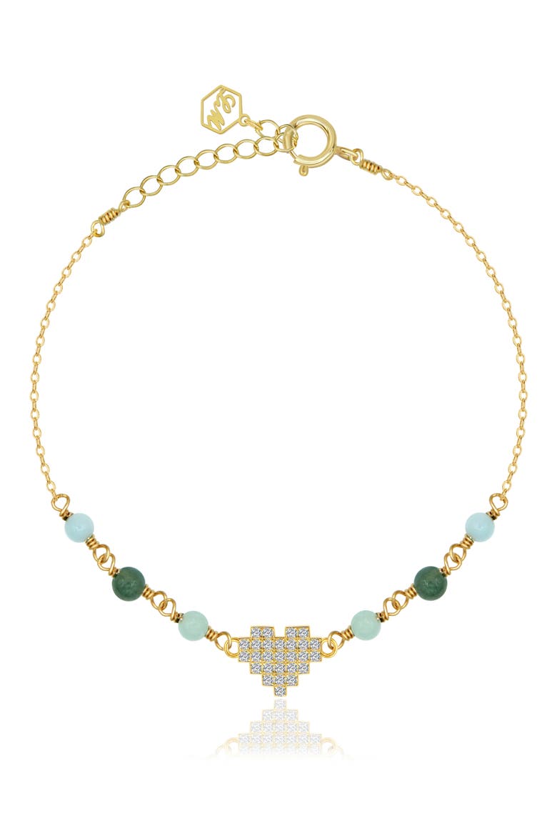 Wild Heart Jade Bracelet, Main, color, GOLD/ JADE