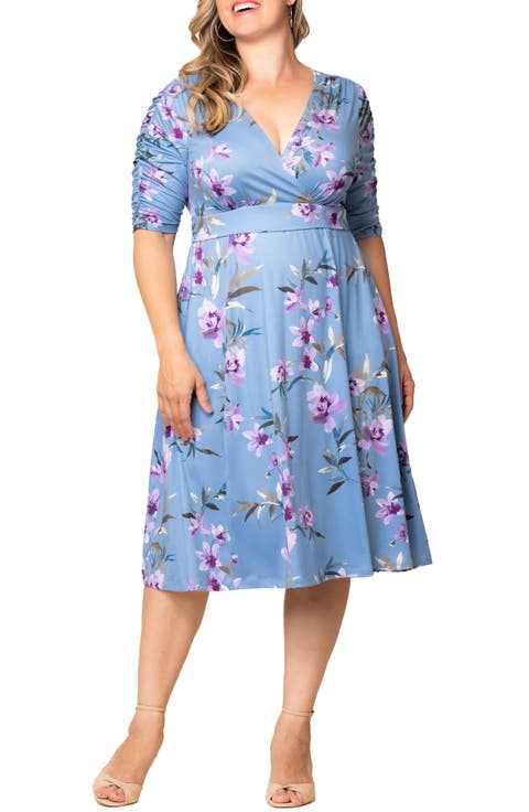 Gabriella Print Jersey A-Line Dress