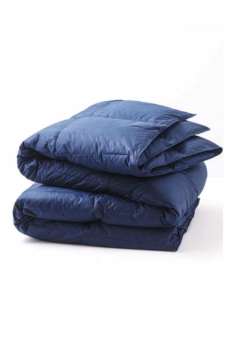 All Season Down Comforter, Main, color, NAVY