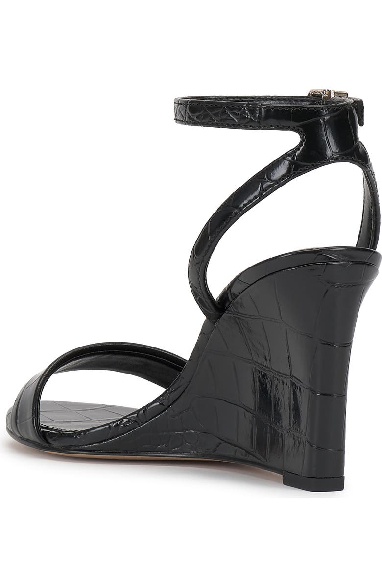 Vince Camuto Jefany Wedge Sandal, Alternate, color, Black Black