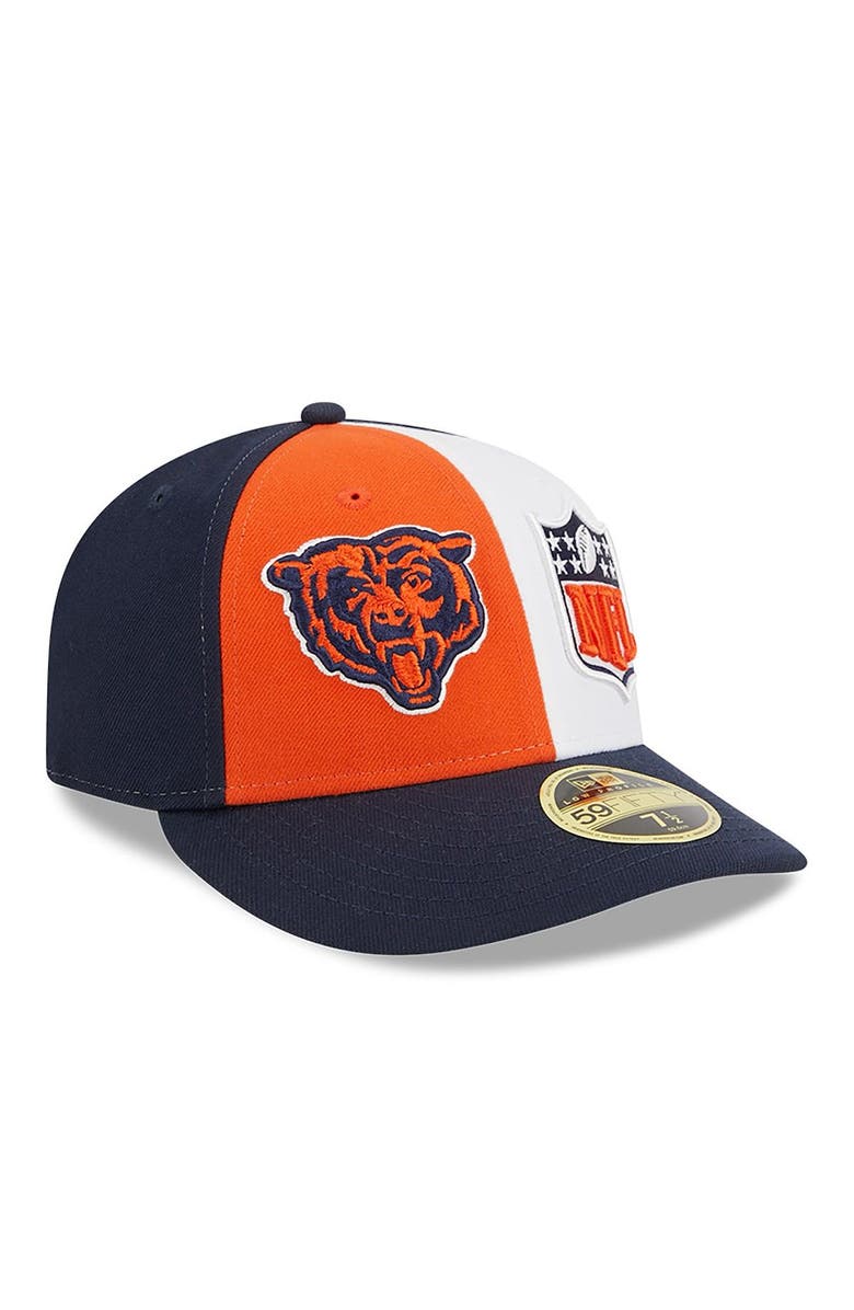 New Era Men's New Era  Orange/Navy Chicago Bears 2023 Sideline Low Profile 59FIFTY Fitted Hat, Alternate, color, 