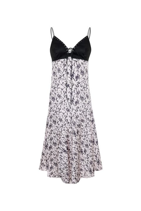 The Party Edit Asymmetric Satin Dress