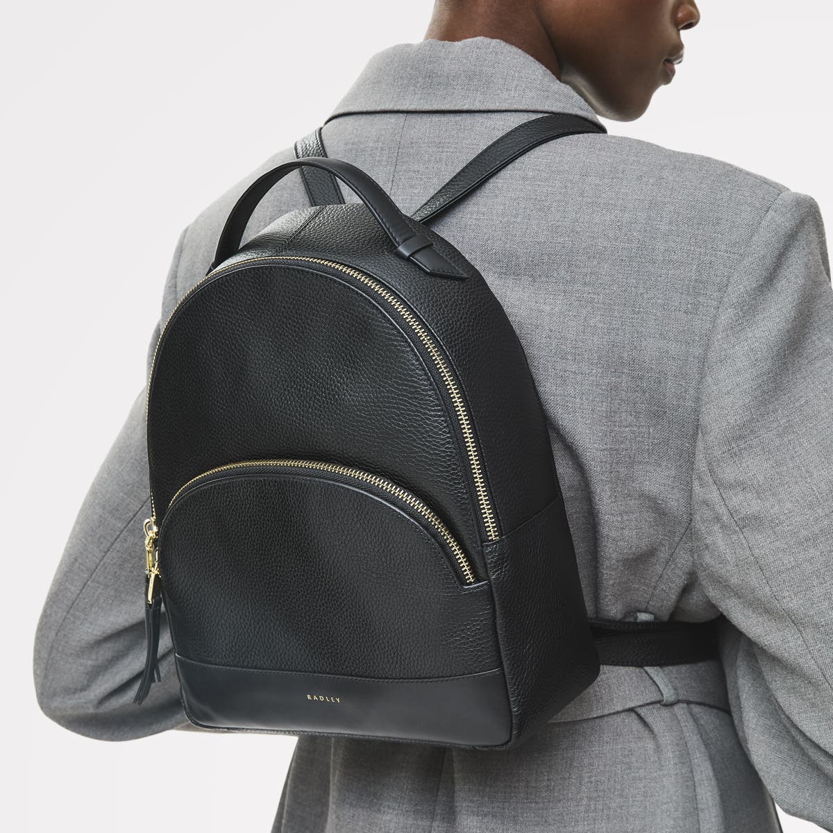 Radley Dallington Medium Zip Around Backpack, Alternate, color, Black