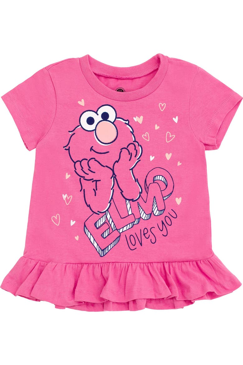 3-Pack Short Sleeve Tees, Alternate, color, Sesame Pink White