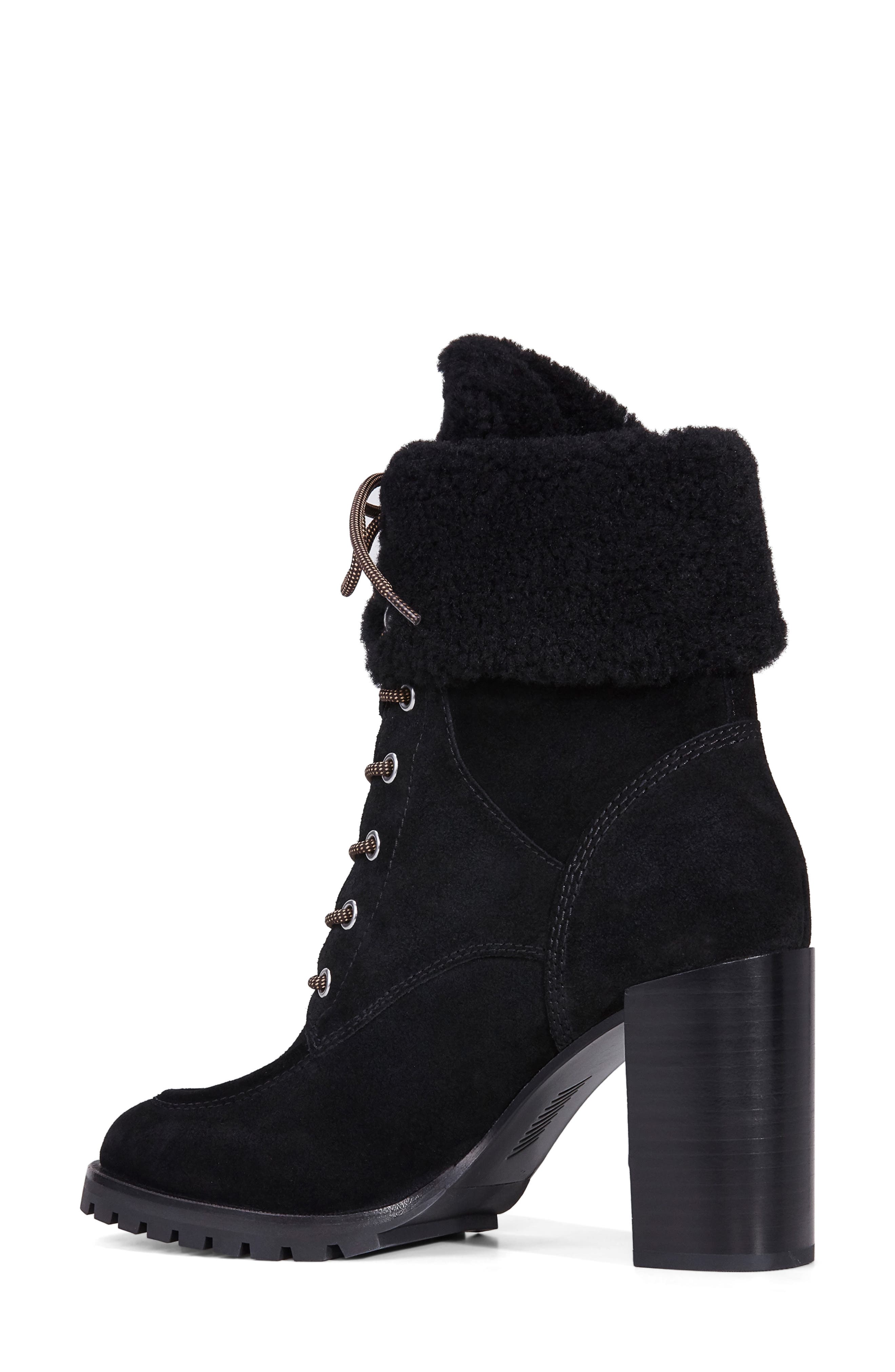 PAIGE Nina Genuine Shearling Bootie, Alternate, color, 