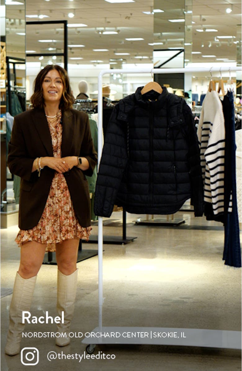 Emeline Water Repellent 550 Fill Power Down Puffer Jacket, sales video thumbnail