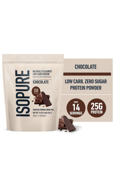 Low Carb 100% Whey Protein Isolate Chocolate Powder