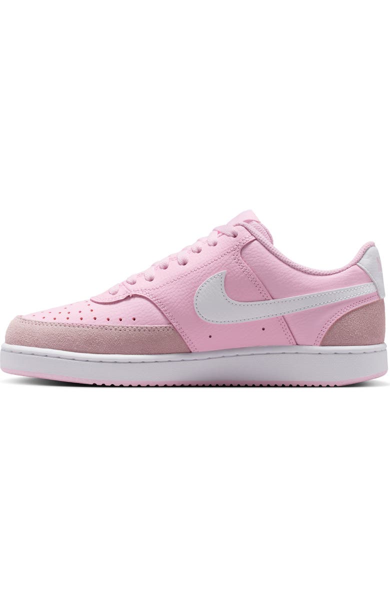 Nike Court Vision Low Sneaker, Alternate, color, Pink Foam/ White
