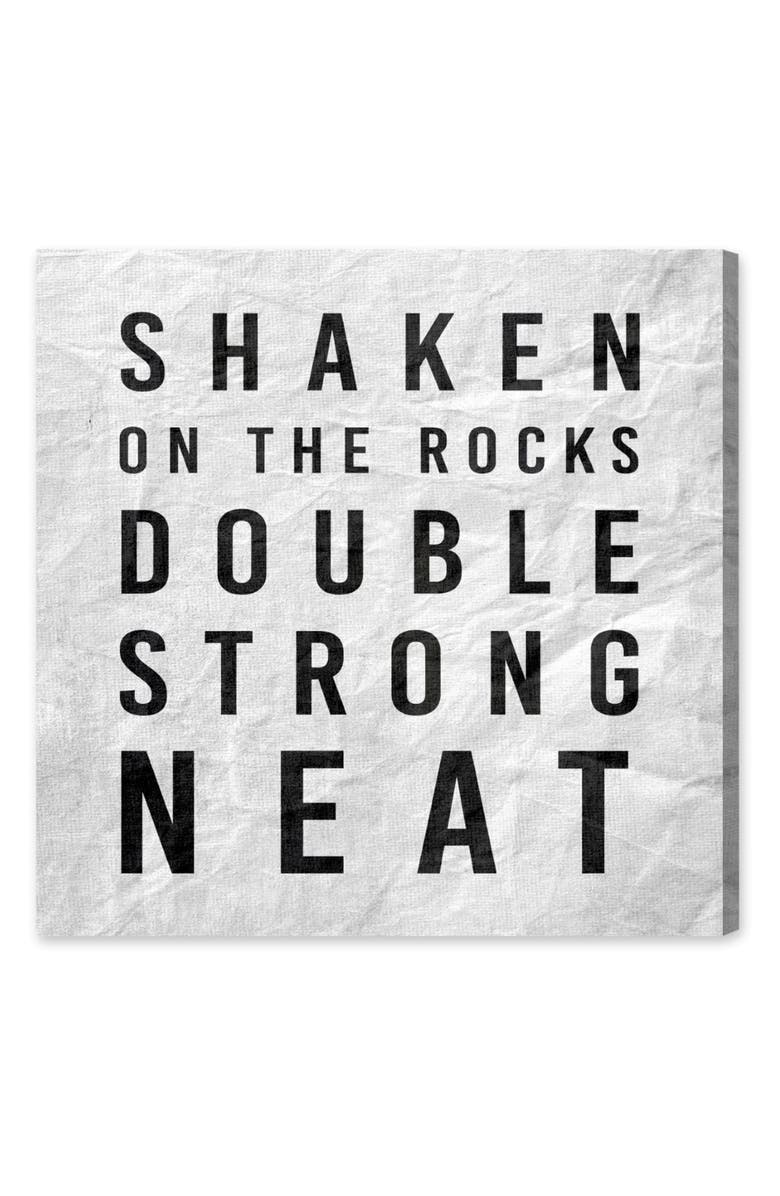 Oliver Gal Cocktail Canvas Wall Art, Main, color,