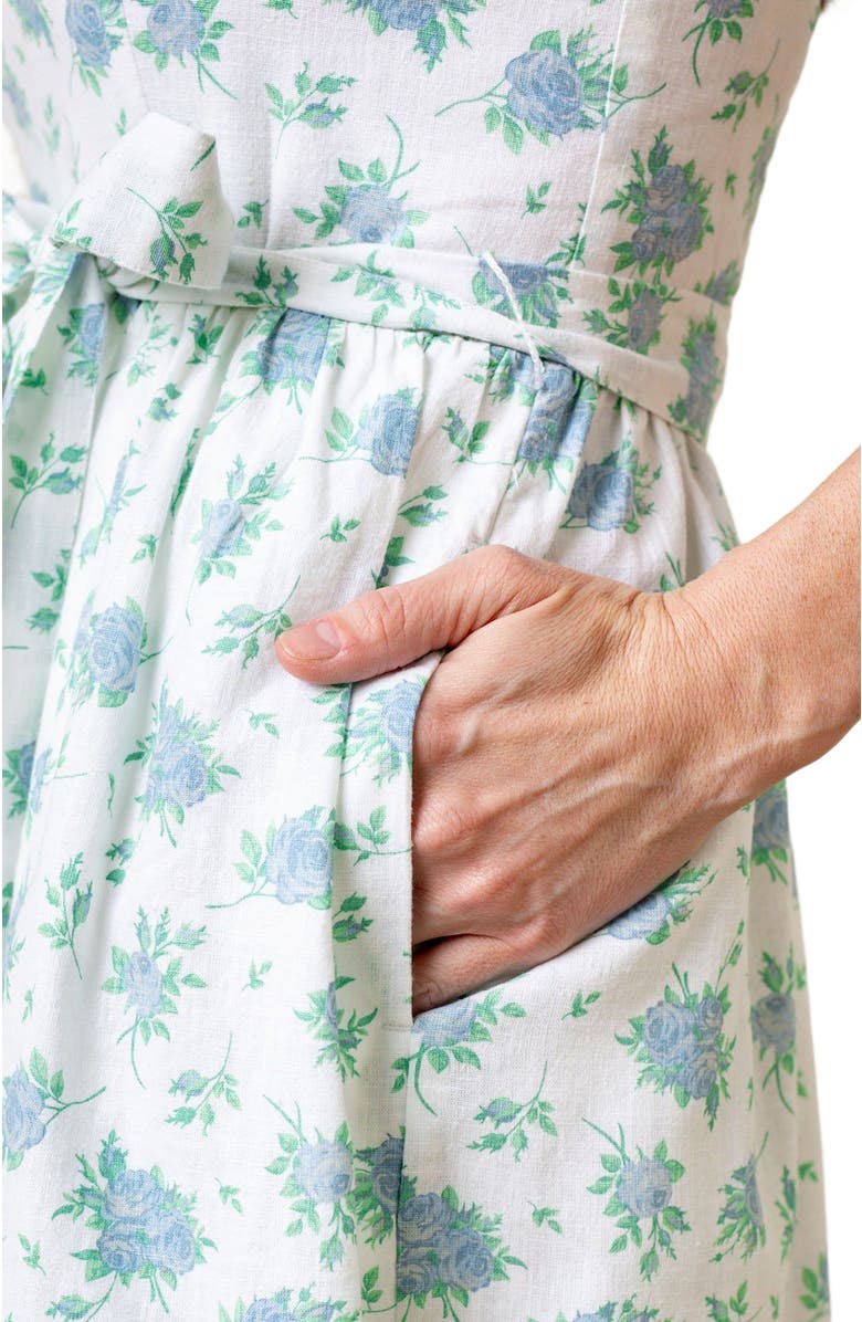 Hope
Henry Women
s Linen Flutter Party Dress, Alternate, color, Coastal Cottage Floral