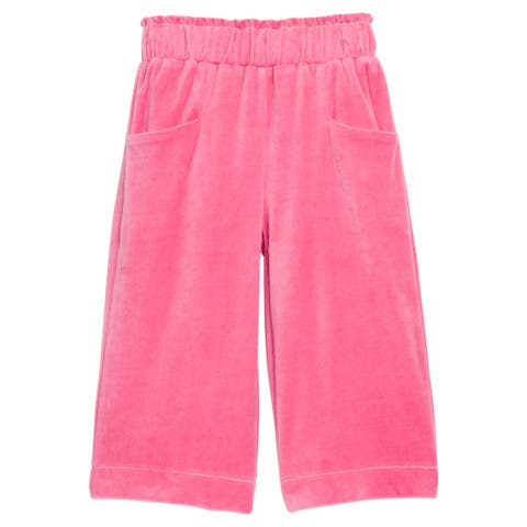 Kids' Cropped Velour Palazzo Pants (Toddler, Little Kid & Big Kid)