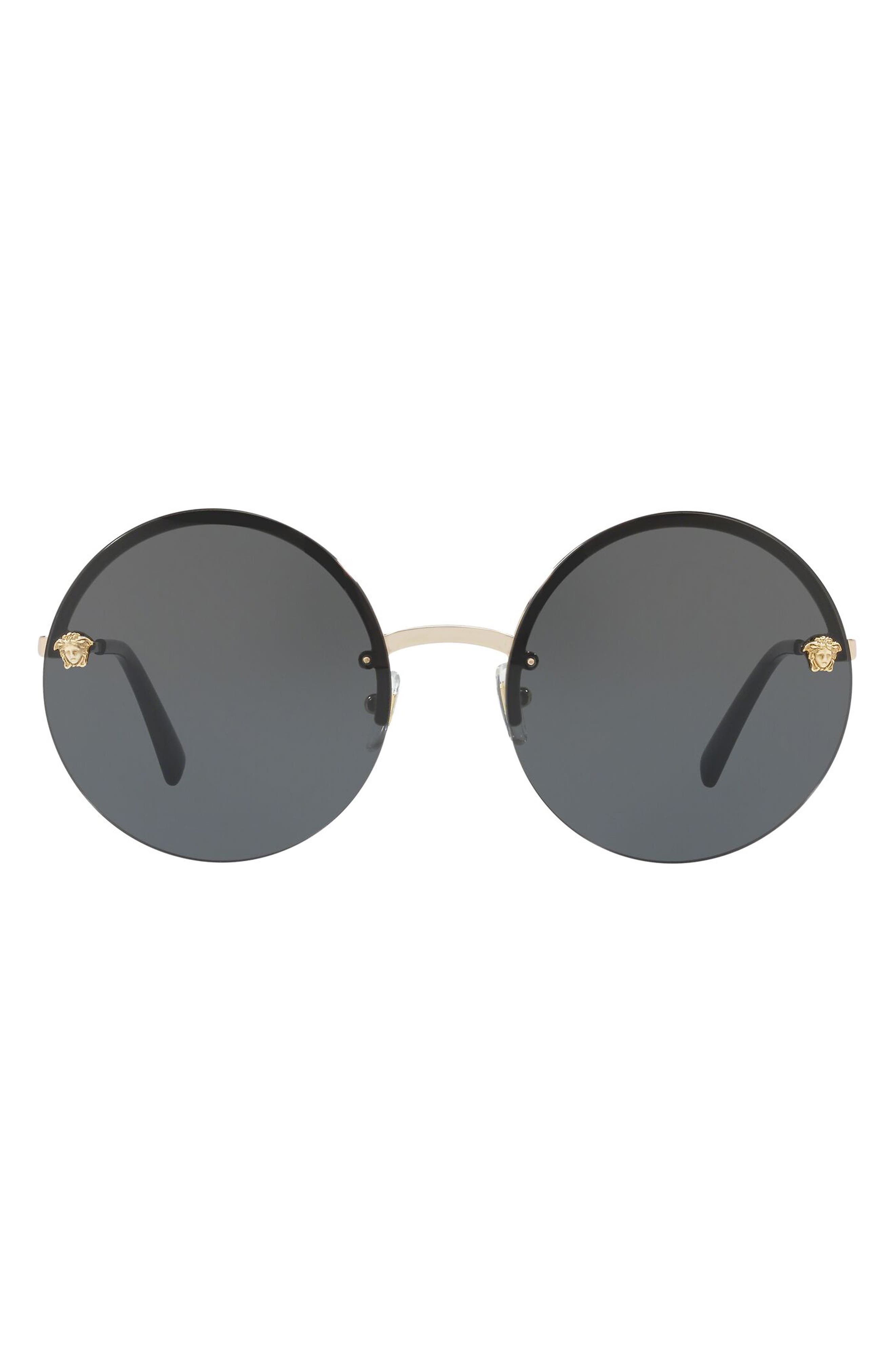 Versace Medusa Logo 59mm Large Round Sunglasses