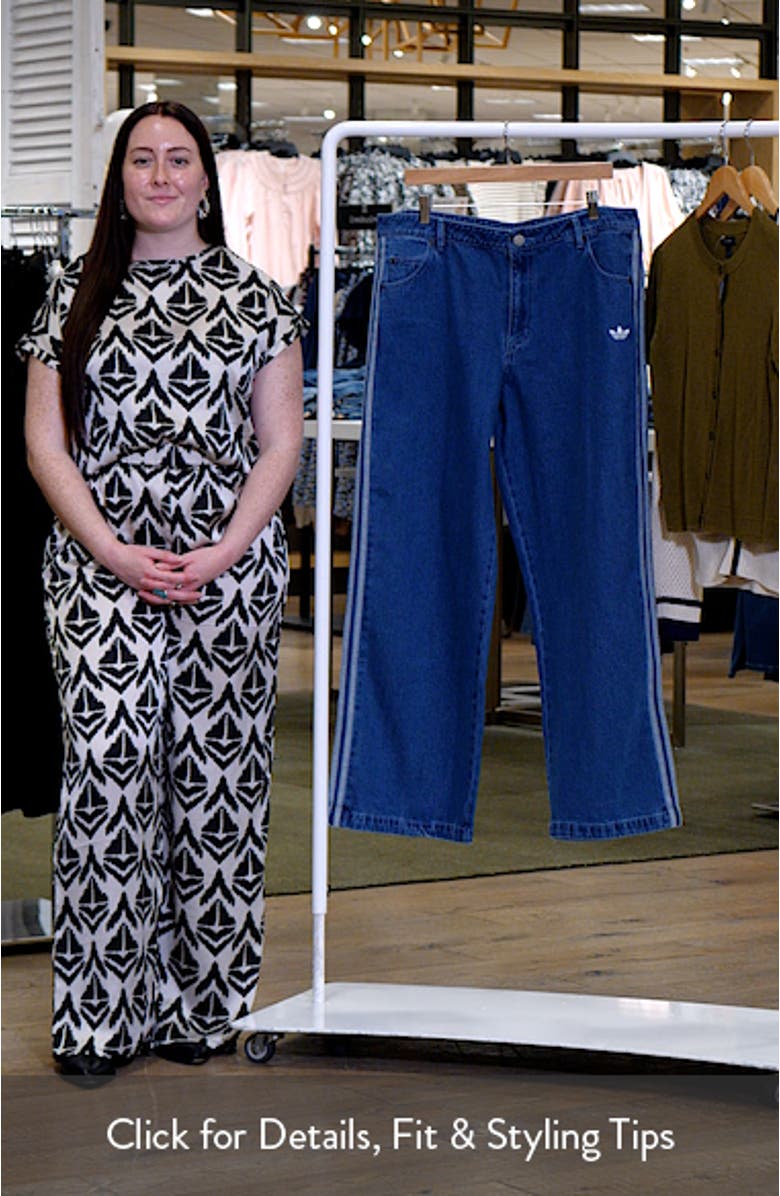 Adicolor 3-Stripes Denim Track Pants, sales video thumbnail