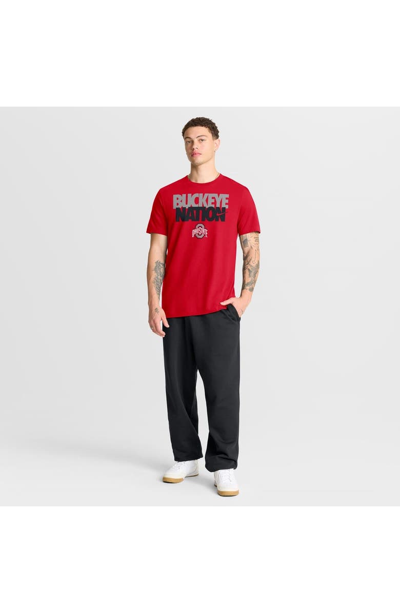 Nike Men's Nike Scarlet Ohio State Buckeyes Campus Local Madness T-Shirt, Alternate, color, Scarlet