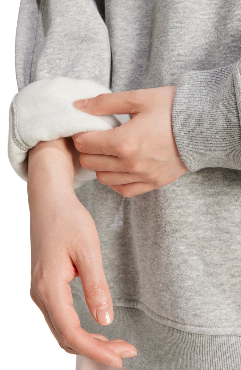 adidas Originals Essentials Oversize Crewneck Sweatshirt, Alternate, color, Medium Grey Heather