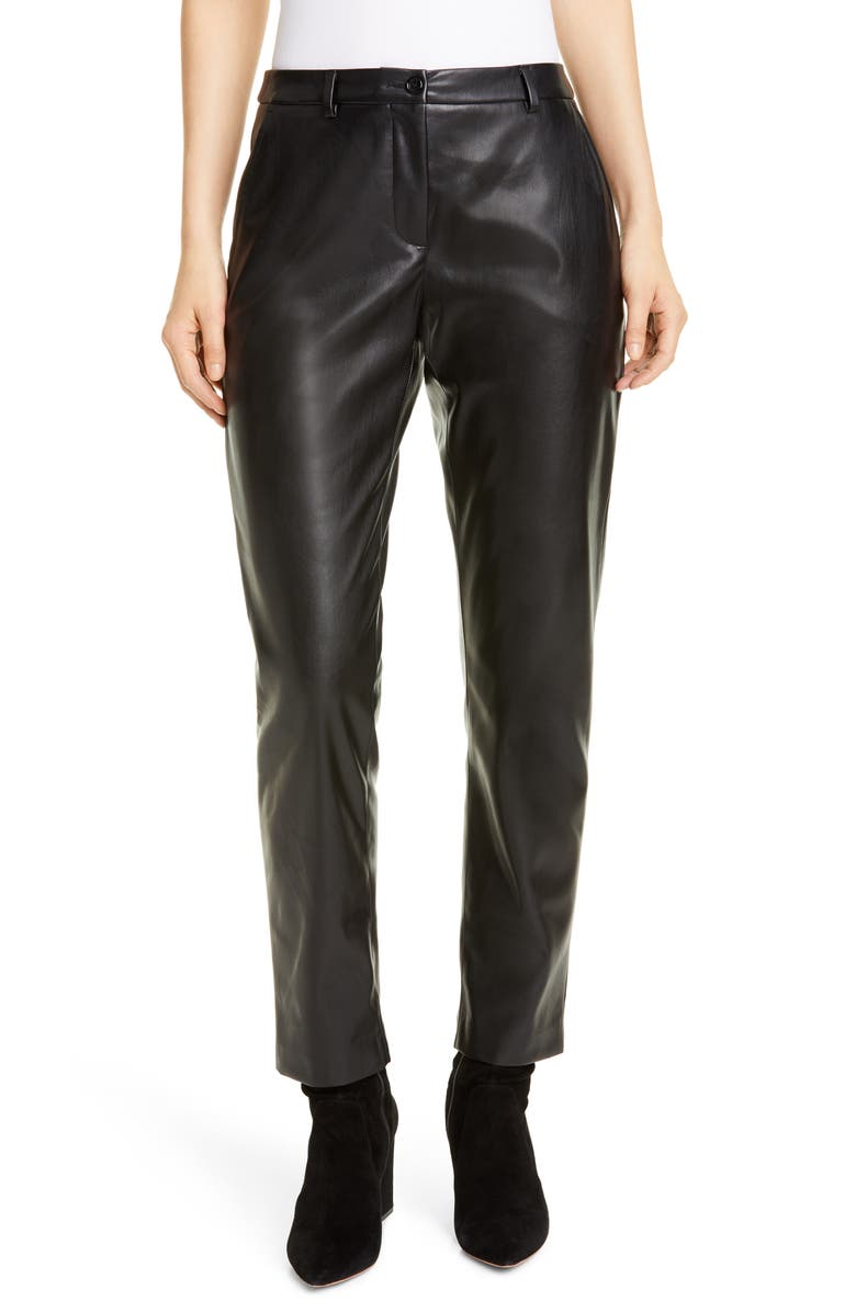SEVENTY VENEZIA Seventy Faux Leather Pants, Main, color, 